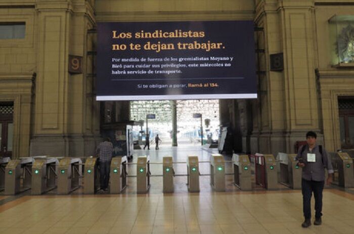 fascismo, paro, transporte, argentina